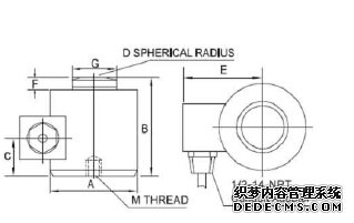 美国sensolink称重传感器 SLC200产品尺寸